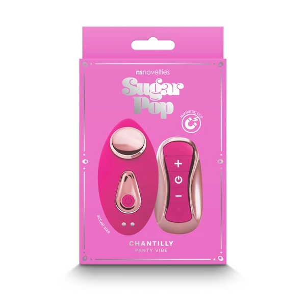 Vibrátor bugyi Sugar pop chantilly - pink (rózsaszínű)
