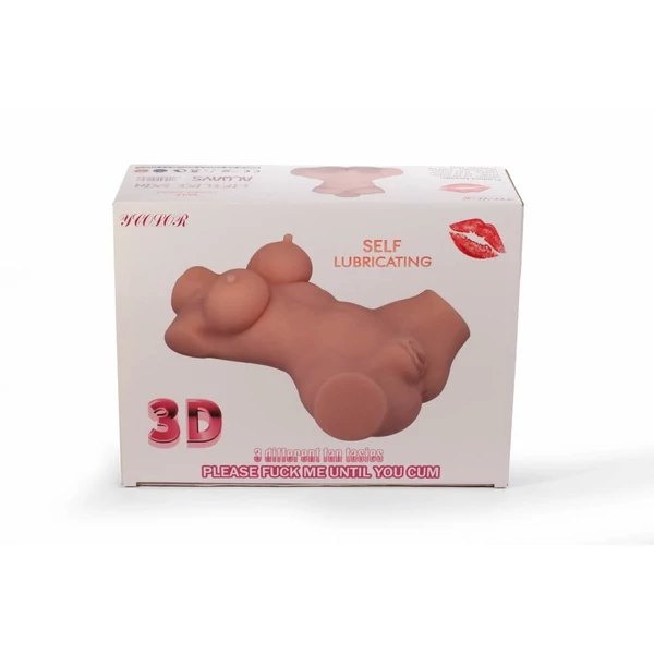 Női test torzó Double hole 3d masturbator ii