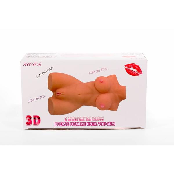 Double Hole 3D vagina és ánusz maszturbátor VI