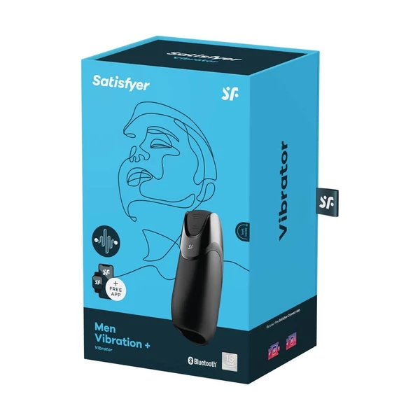 Péniszvibrátor okos Satisfyer maszturbátor Men vibration + connect app