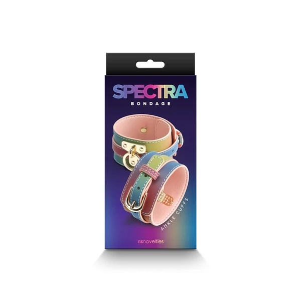 Színes állítható bokabilincs Spectra Bondage - Ankle cuff - Rainbow