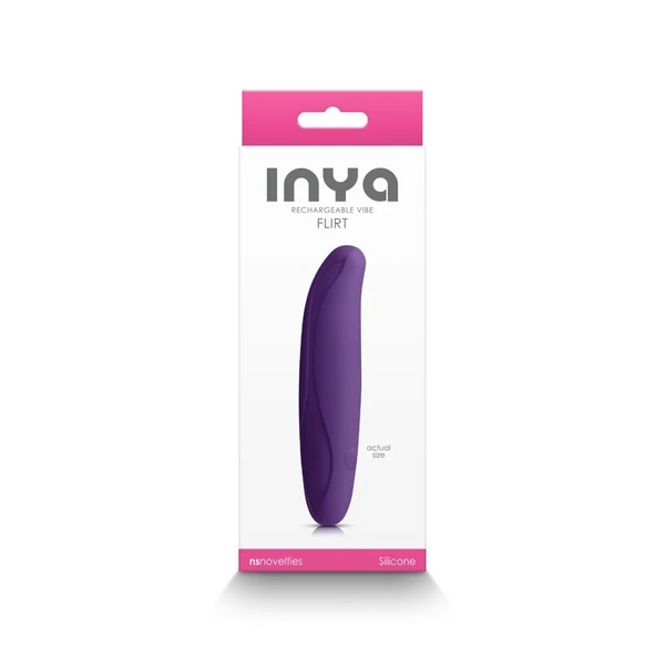 Mini vibrátor Inya flirt - dark purple 12 cm