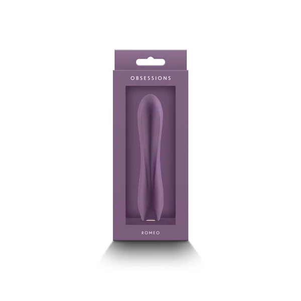 Szilikon tölthető rúdvibrátor Obsessions - Romeo - Dark Purple