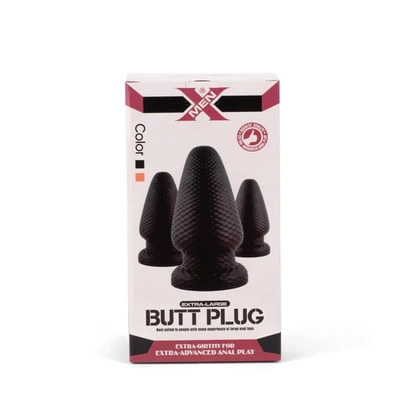 Tapadótapas fenékdugó X-men 7.4” butt plug S