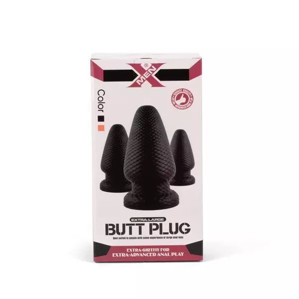 Tapadótalpas fenékdugó  X-men 8” butt plug M