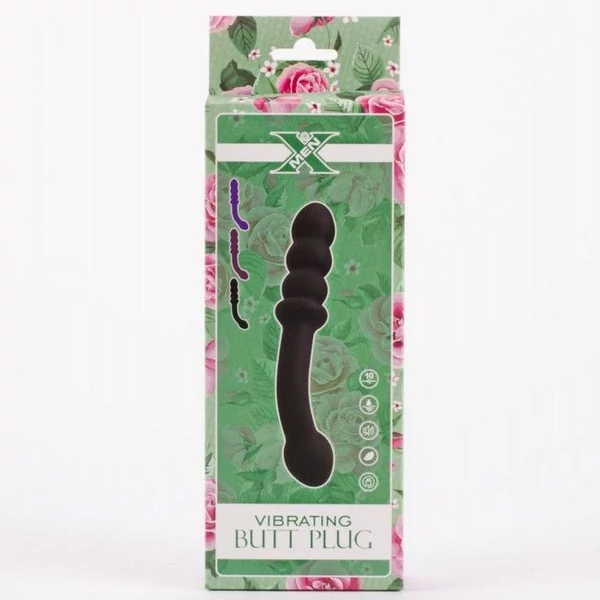 Kétoldalú análvibrátor Dual- motor Vibrating Butt Plug 20 cm
