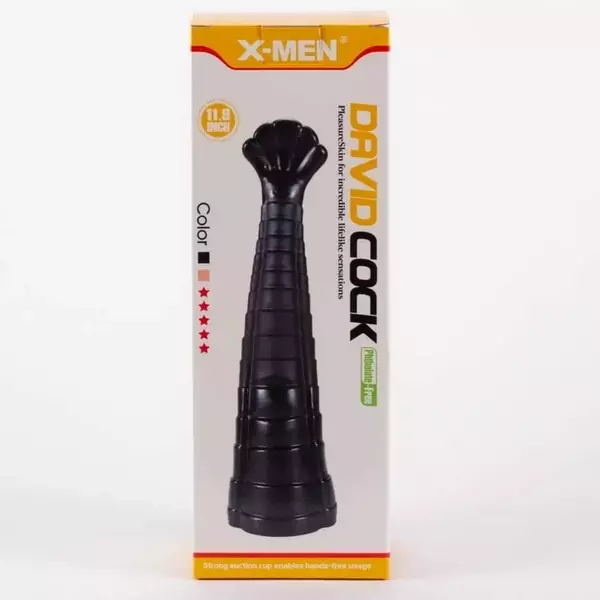 Nagy dildó X-men david's 11.9" cock black ii 30 cm