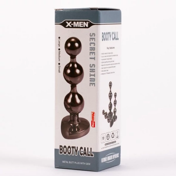 Anál plug fém golyósor X-men secret shine booty call l ii
