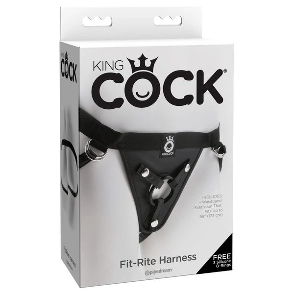 Felcsatolható hám tapadókorongos dildókhoz Fit rite harness  black