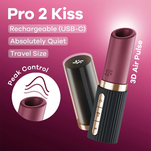 Léghullámos csikló vibrátor Pro 2 Kiss