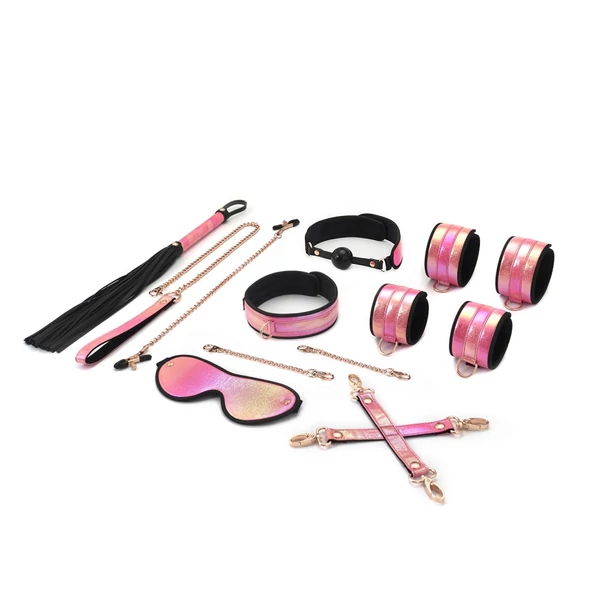 Bdsm szett 8 darabos metál rózsaszín Vivid Sakura 8 pieces set