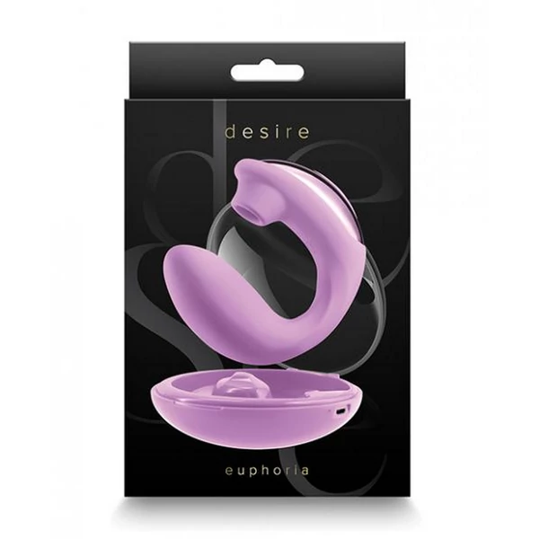 Csiklószívós kihajtható g-pont vibrátor Desire Euphoria Magenta