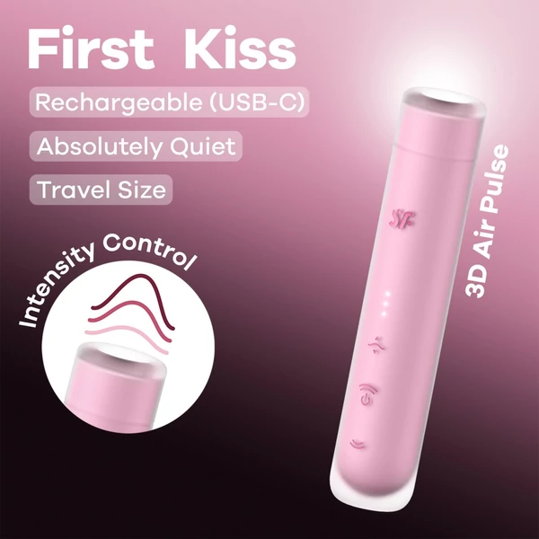 Léghullámos csikló vibrátor First Kiss