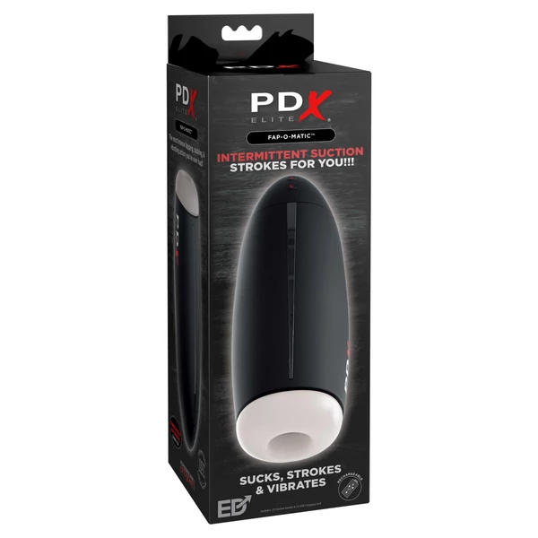 Szívó és vibráló maszturbátor Fap-o-matic black