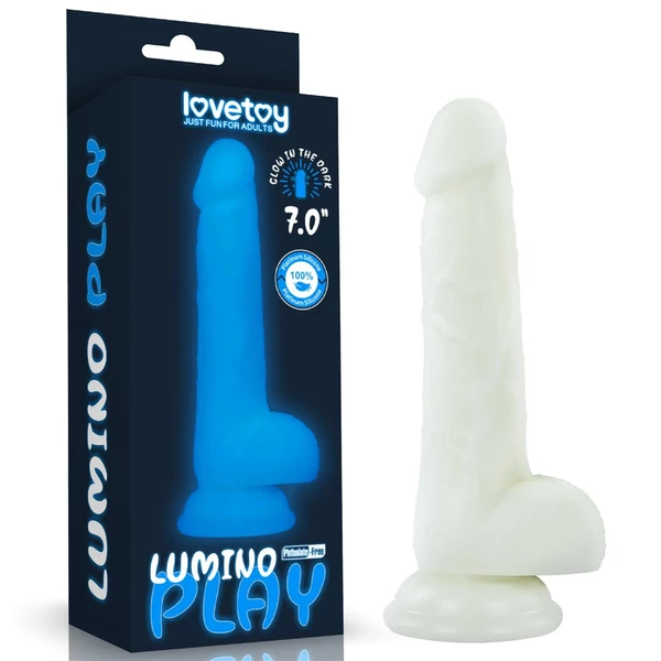 Világítós dildó tapadótalpas 7.0 lumino play silicone