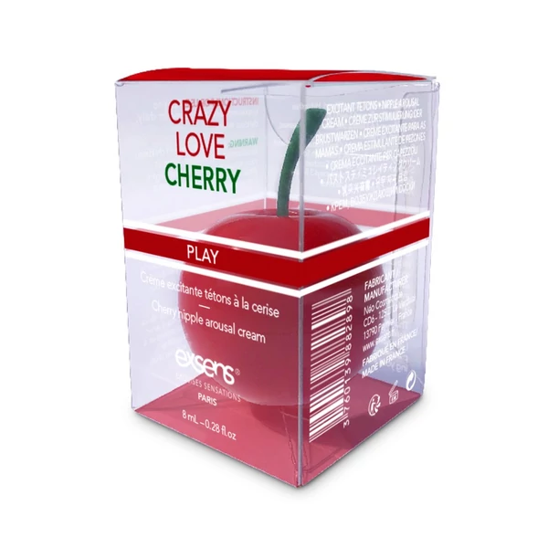 Mellbimbóizgató krém cseresznyés aromával Nipple refreshing arousal cream cherry aroma crazy love cherry 8ml