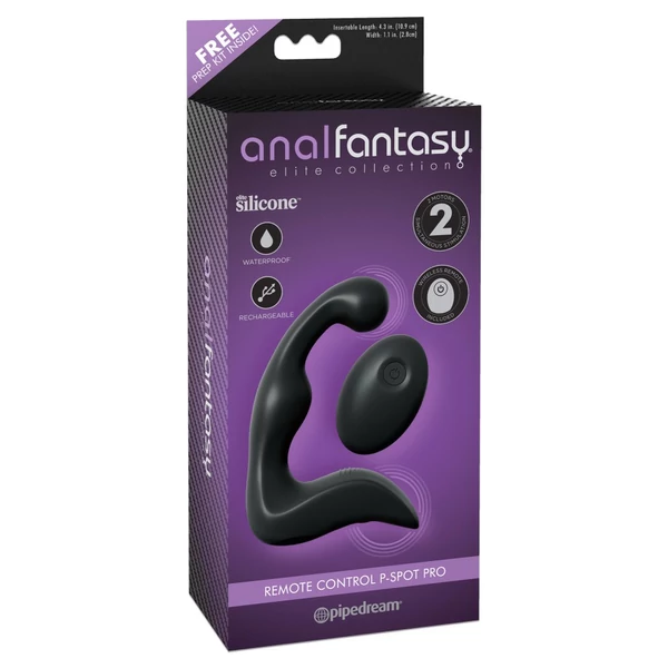 Távirányítós prosztata masszírozó Remote control p-spot pro black