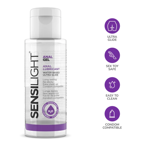 Vízbázisú anális síkosító Sensilight analgel, 30 ml