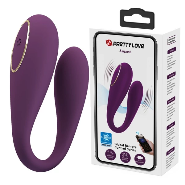 Párvibrátor alkalmazás vezérléssel Pretty Love August purple