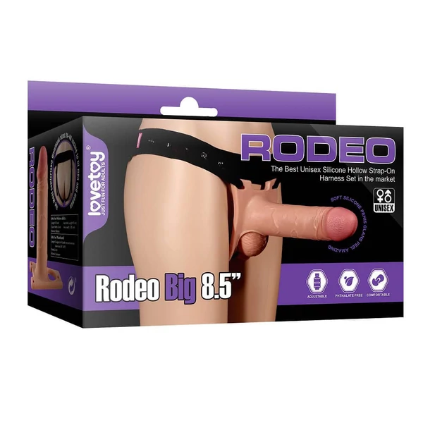 Felcsatolható üreges dildó Rodeo Big 21,5 cm