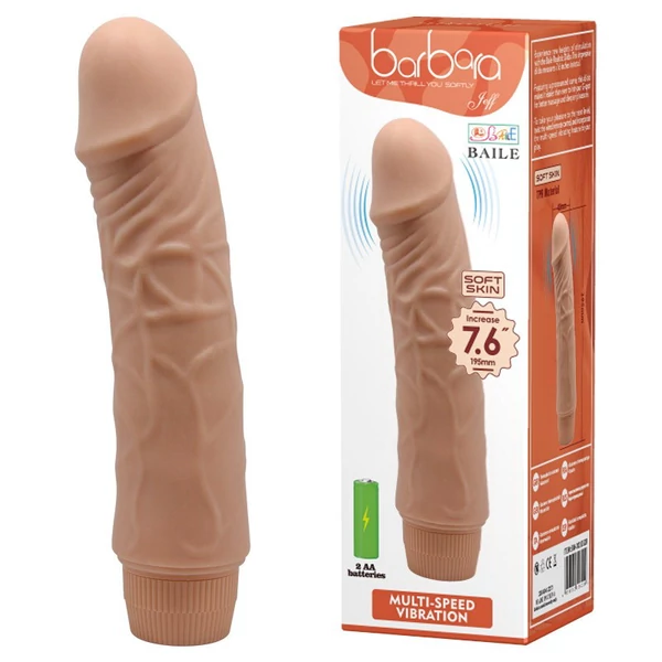 Realisztikus vibrátor Barbara Jeff multi-speed 16,5 cm