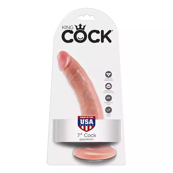 King Cock 7" valósághű dildó, 18 cm