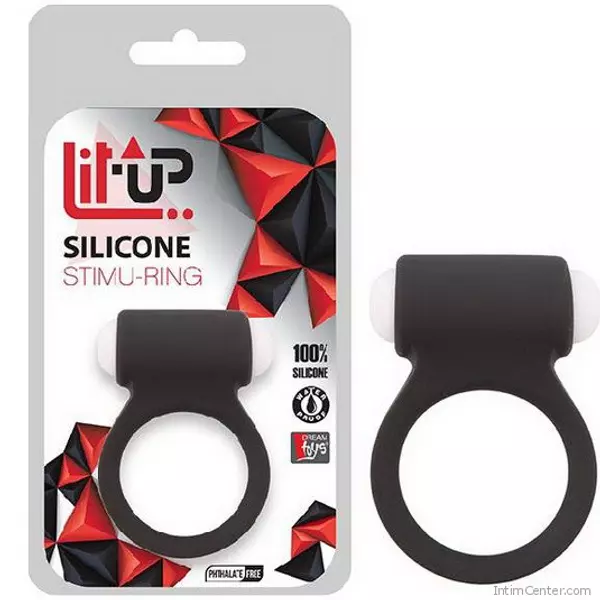 Vibrátoros péniszgyűrű Silicone Stimu-Ring Black