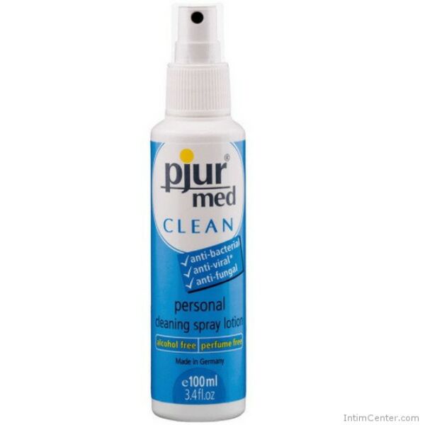 Intim fertőtlenítő Pjur med Clean 100 ml spray, testre és segédeszközökre